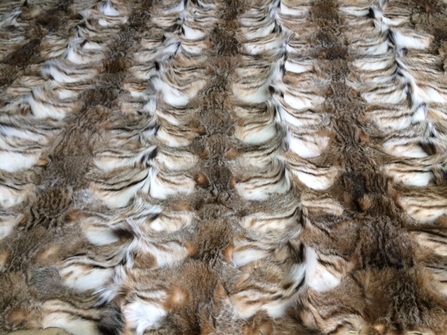 Bobcat Heads Plate Theodora Fur Corp New York City Best Quality Real Fur TFC 