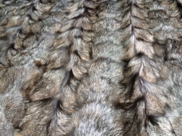 Crystal Fox Heads Plate Theodora Fur Corp New York City Best Quality Real Fur TF