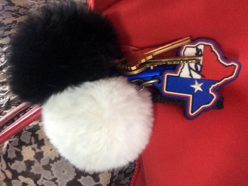 White or Black Rex Rabbit Pom-Poms